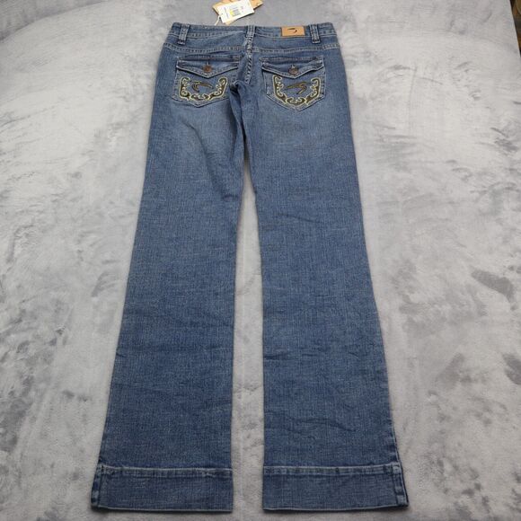 J Star Pants Womens 5 Blue Low Rise Flat Front Straight Leg Casual Jeans - Picture 8 of 16